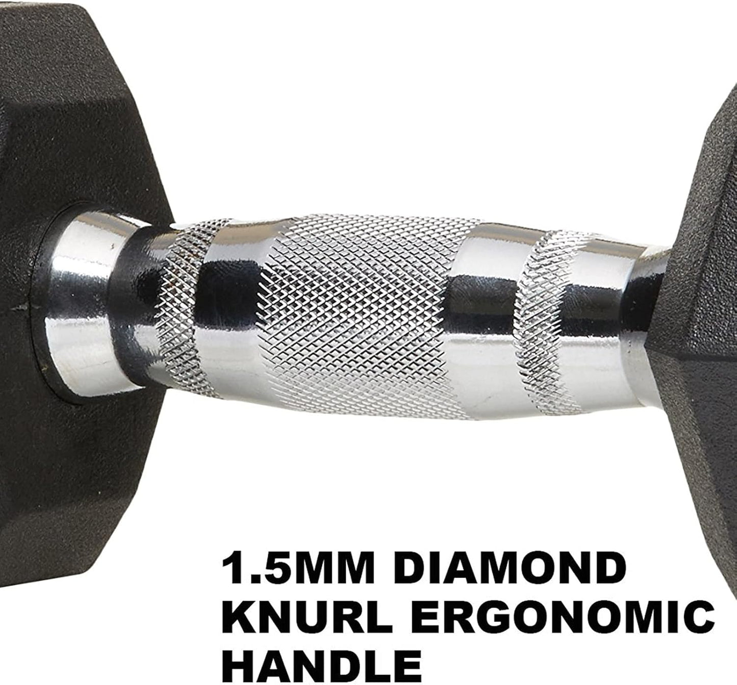 Rubber Encased Hex Dumbbell Set, Dumbbell Hand Weight for Home Gym Free Weight Training