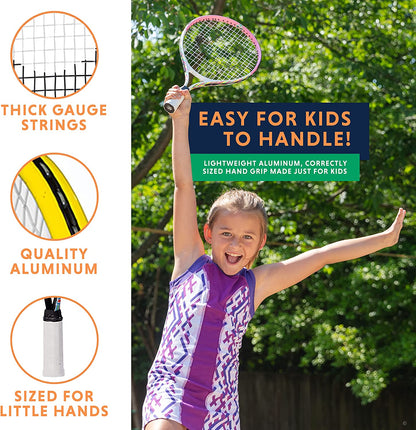 Tennis Racket for Kids by . Proper Equipment Helps You Learn Faster and Play Better!