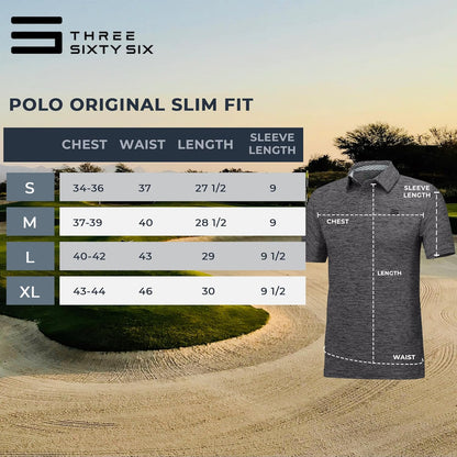 Golf Shirts for Men - Dry Fit Short-Sleeve Polo, Athletic Casual Collared T-Shirt