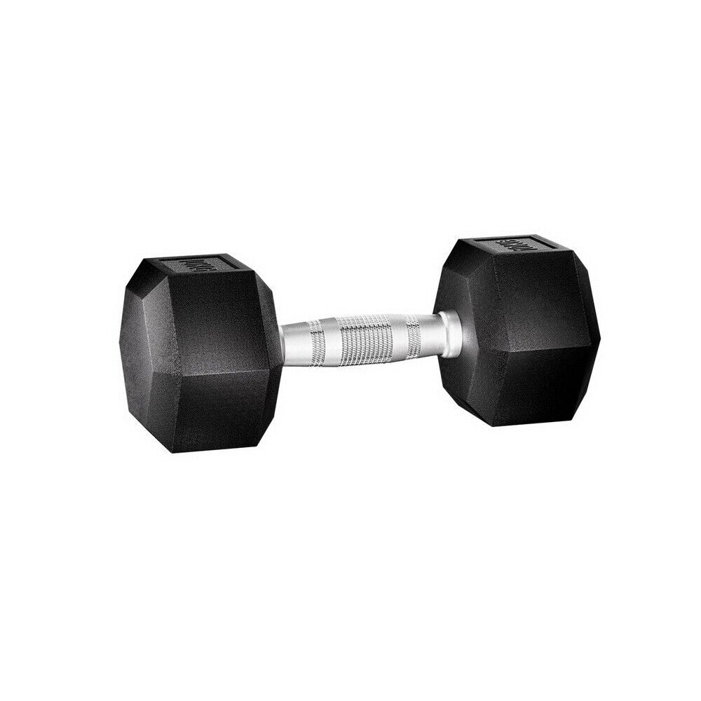 Everfit 20Kg Hex Dumbbells Set Dumbbell Weights Lifting Bench Gym Workout 2X10Kg