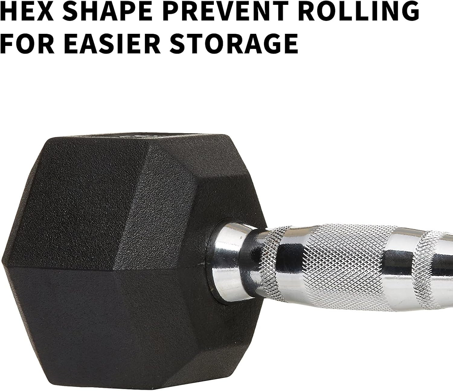 Rubber Encased Hex Dumbbell Set, Dumbbell Hand Weight for Home Gym Free Weight Training