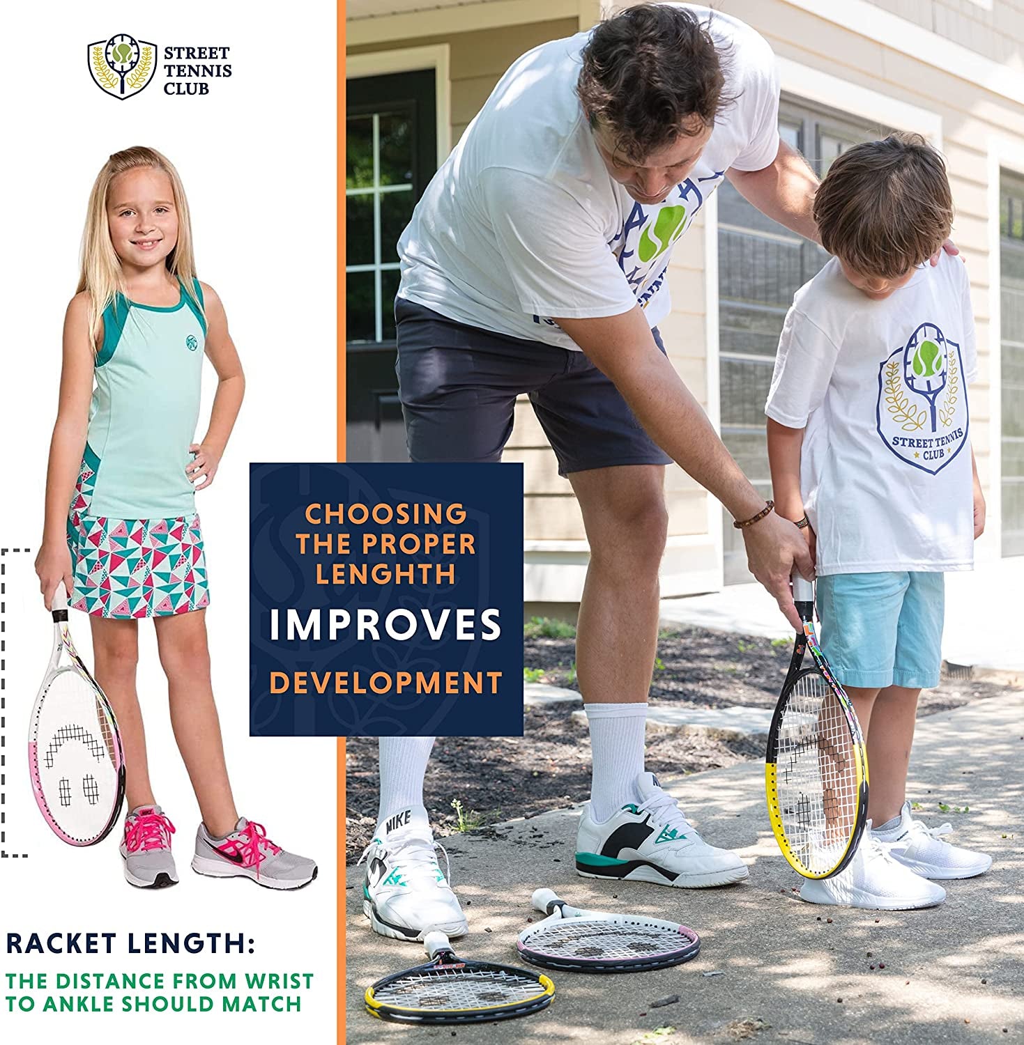 Tennis Racket for Kids by . Proper Equipment Helps You Learn Faster and Play Better!