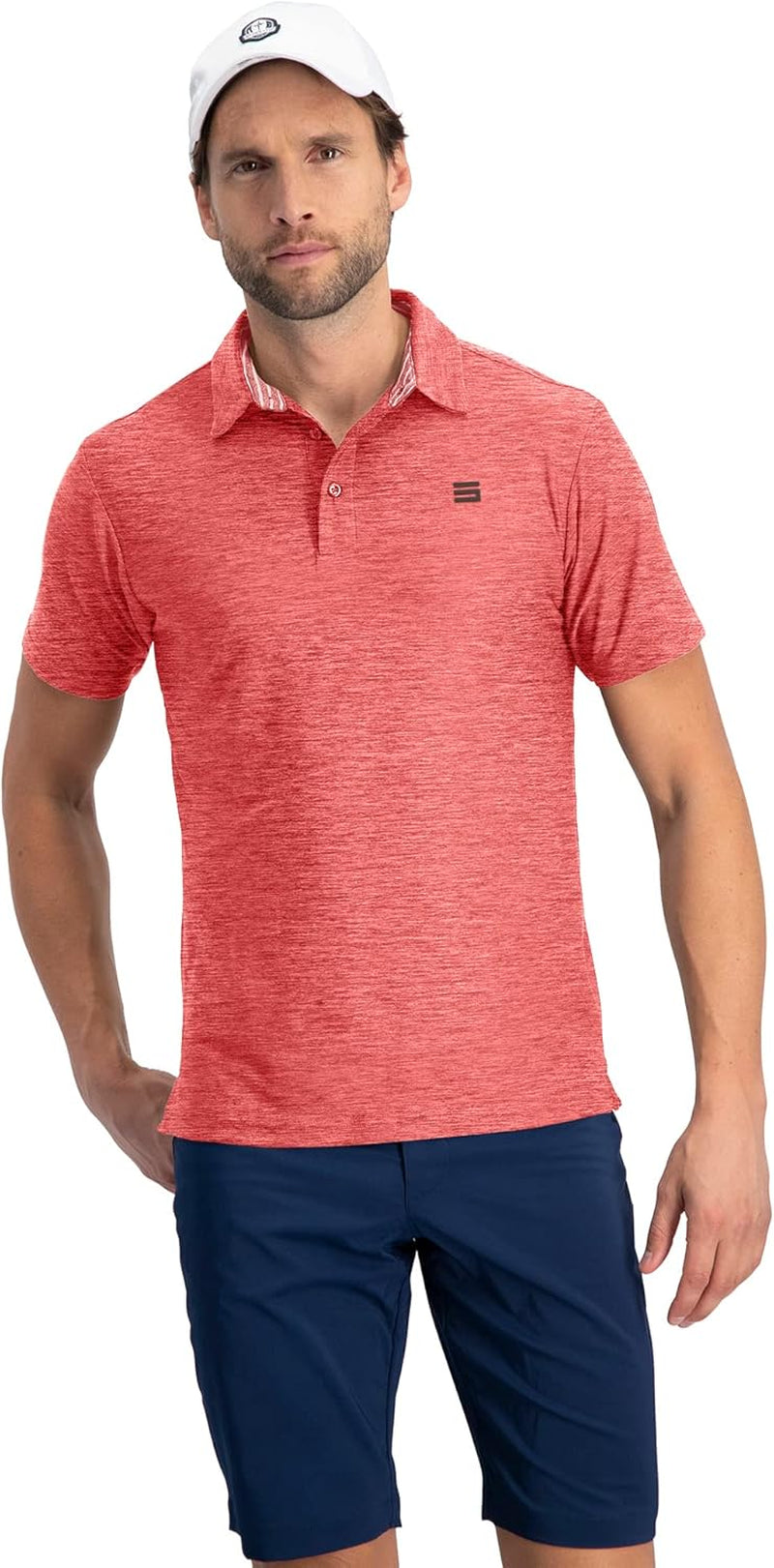 Golf Shirts for Men - Dry Fit Short-Sleeve Polo, Athletic Casual Collared T-Shirt